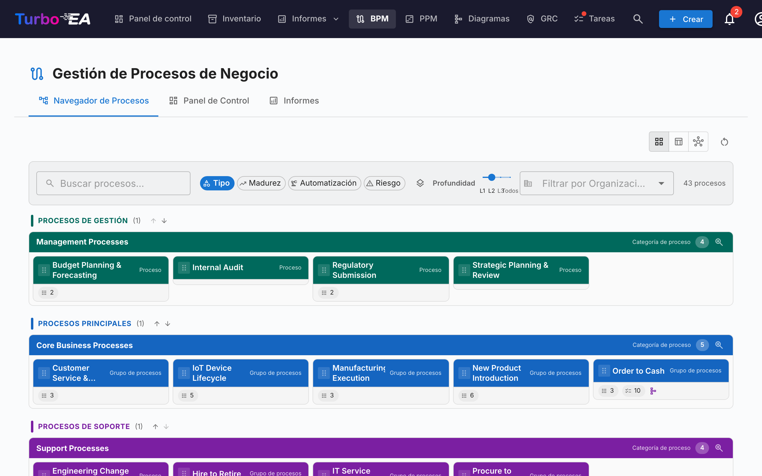 Navegador de Procesos de Negocio