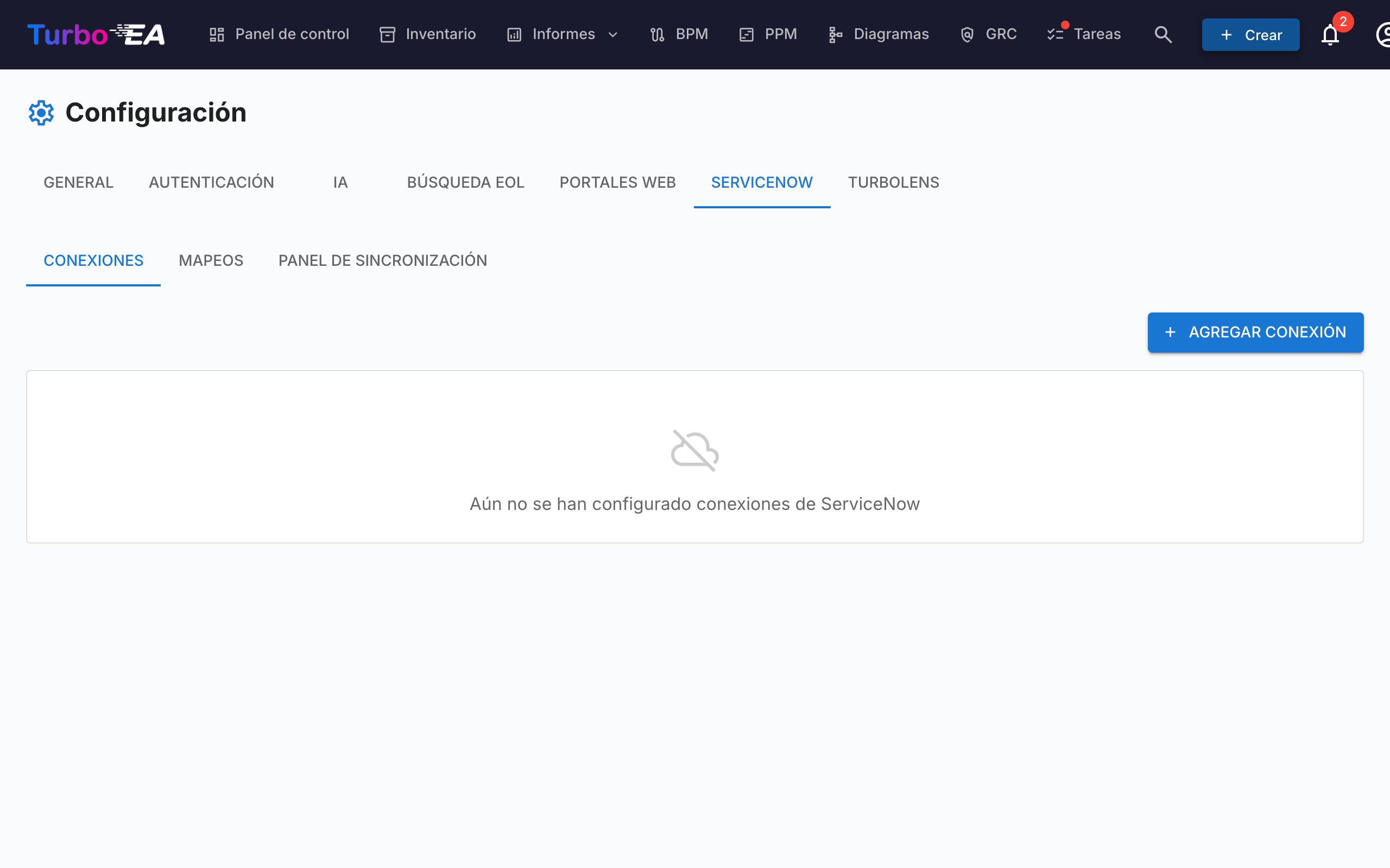 Configuración de ServiceNow