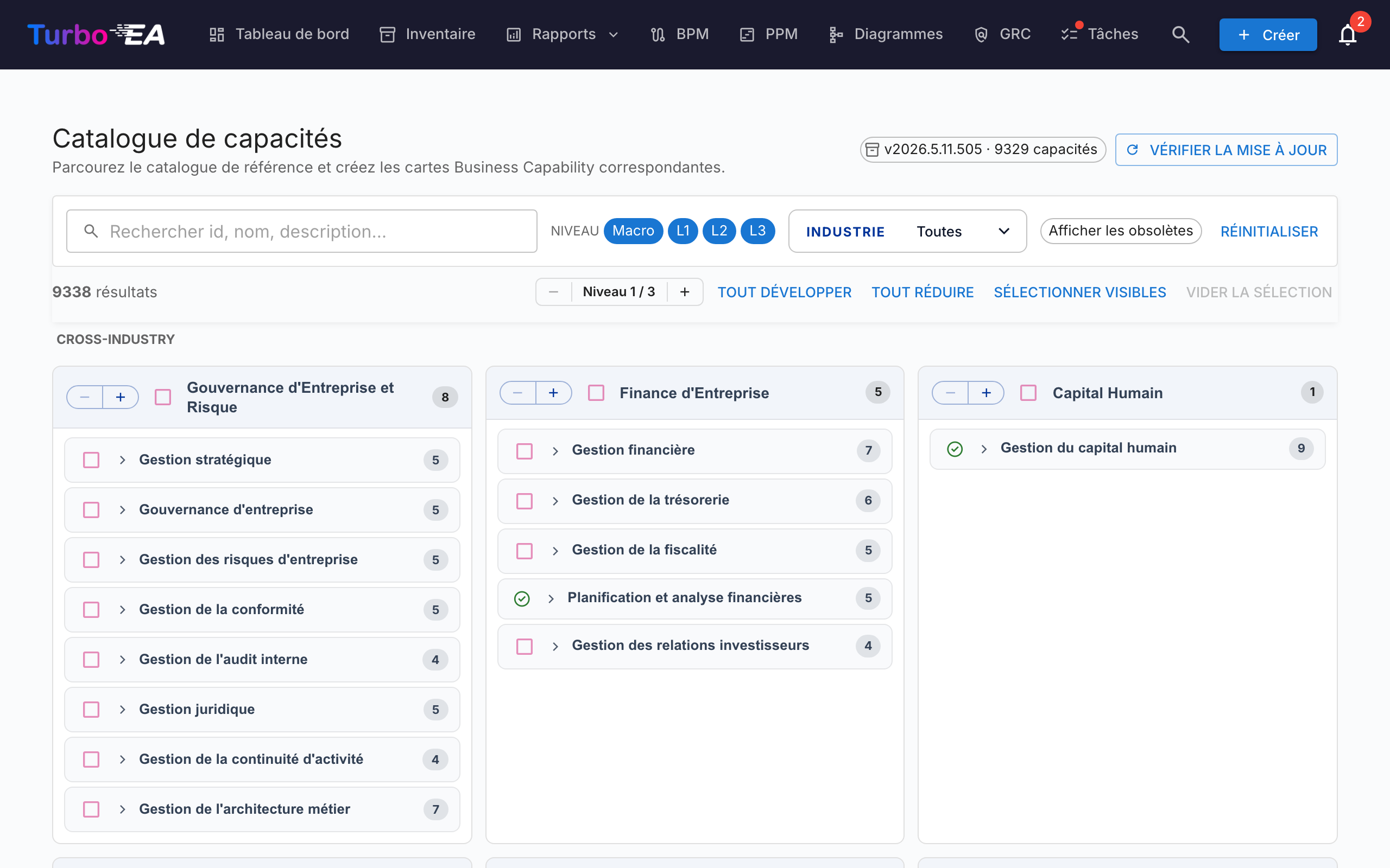 Catalogue de capacités