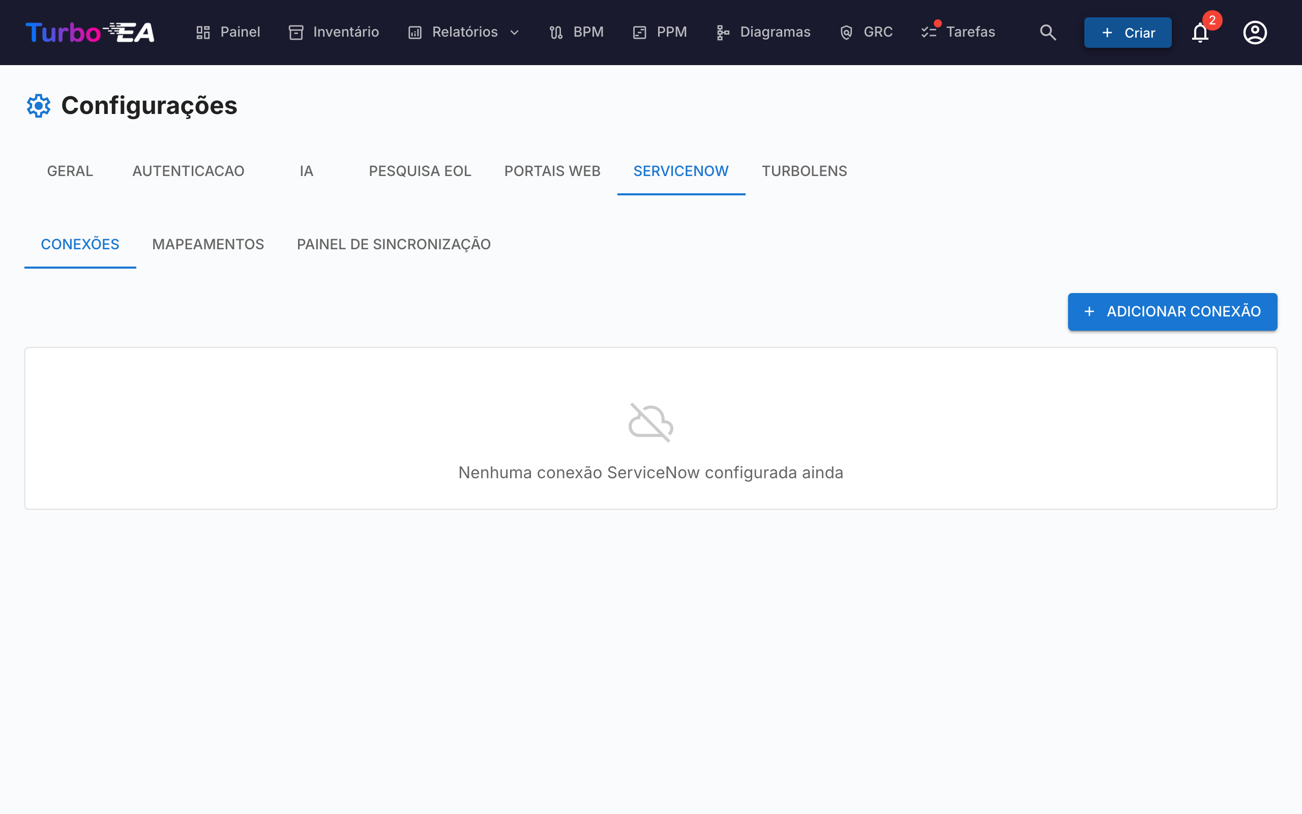 Integração com ServiceNow