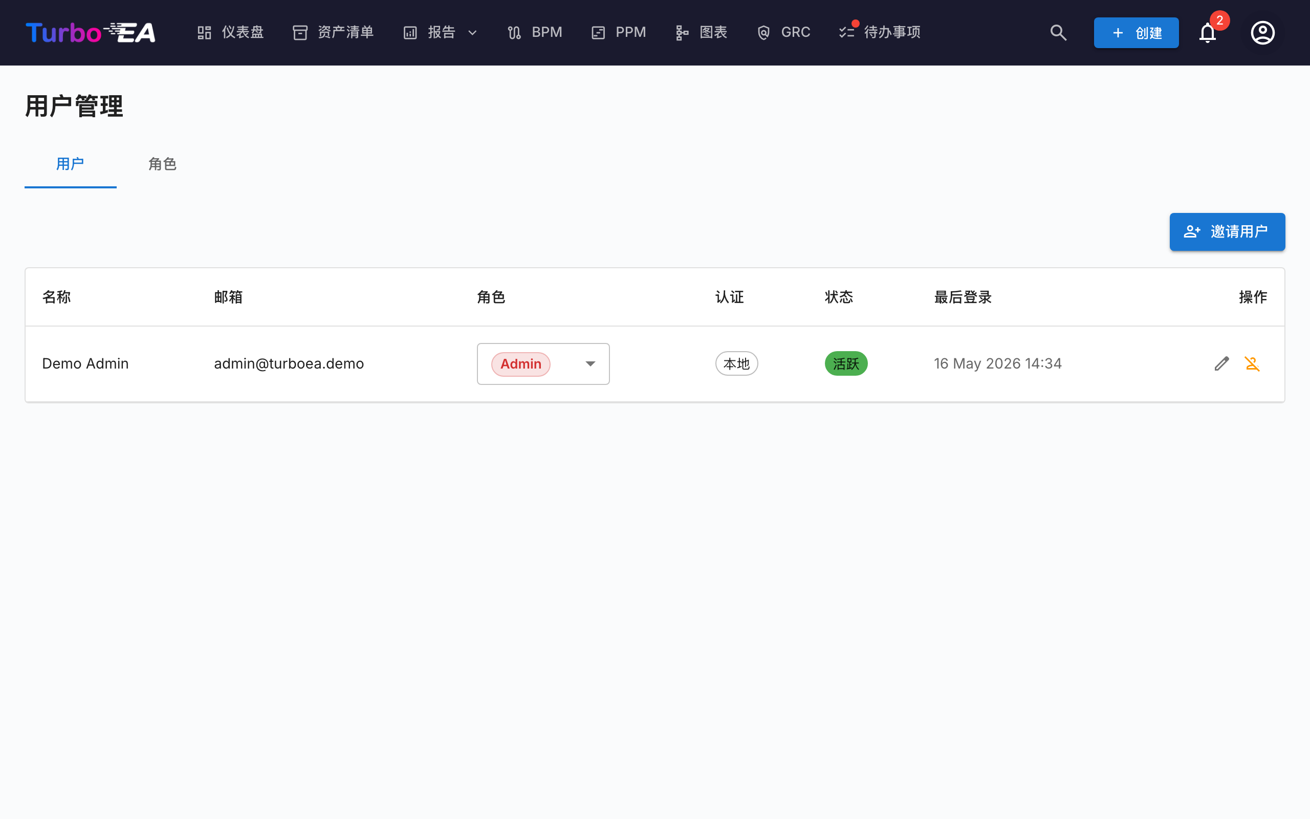 用户和角色管理